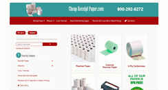 Desktop Screenshot of cheapreceiptpaper.com
